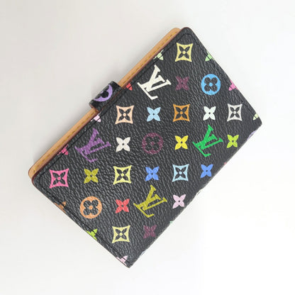 Louis Vuitton Multi Noir Carnet De Val Agenda Mini Card Case M92652 Ja-24910