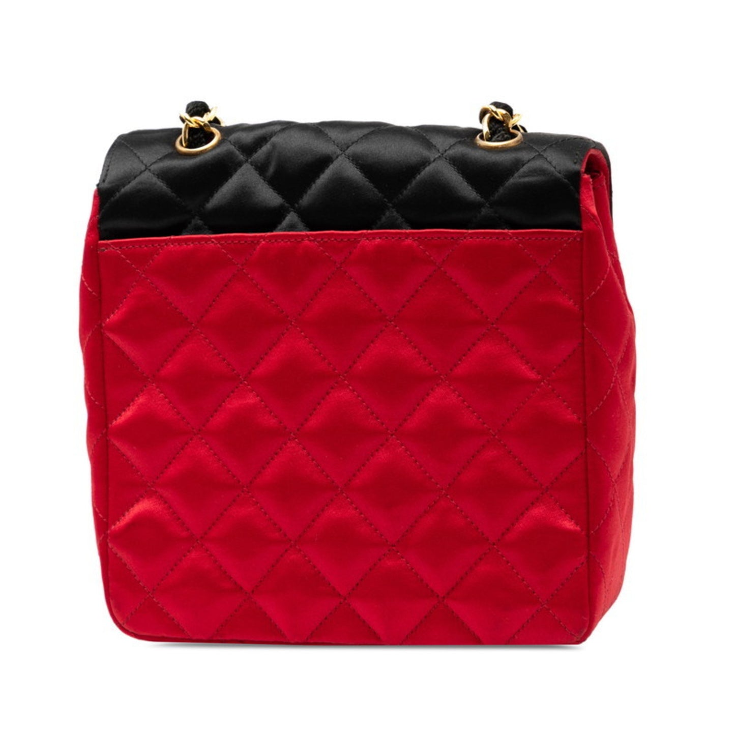 Chanel Matelasse Coco Mark Chain Shoulder Bag In Red