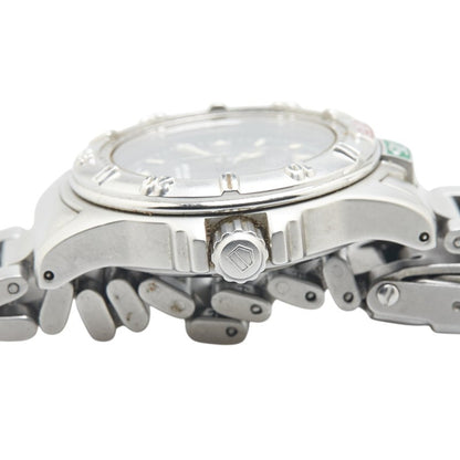 Tag Heuer 4000 Series Watch Wf1411-0 Quartz Gray Dial Stainless Steel