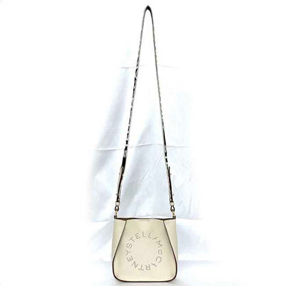 Stella Mccartney Shoulder Bag Cream White 700084 W8542 Ec-19939 Leather Canvas Stella Mccartney