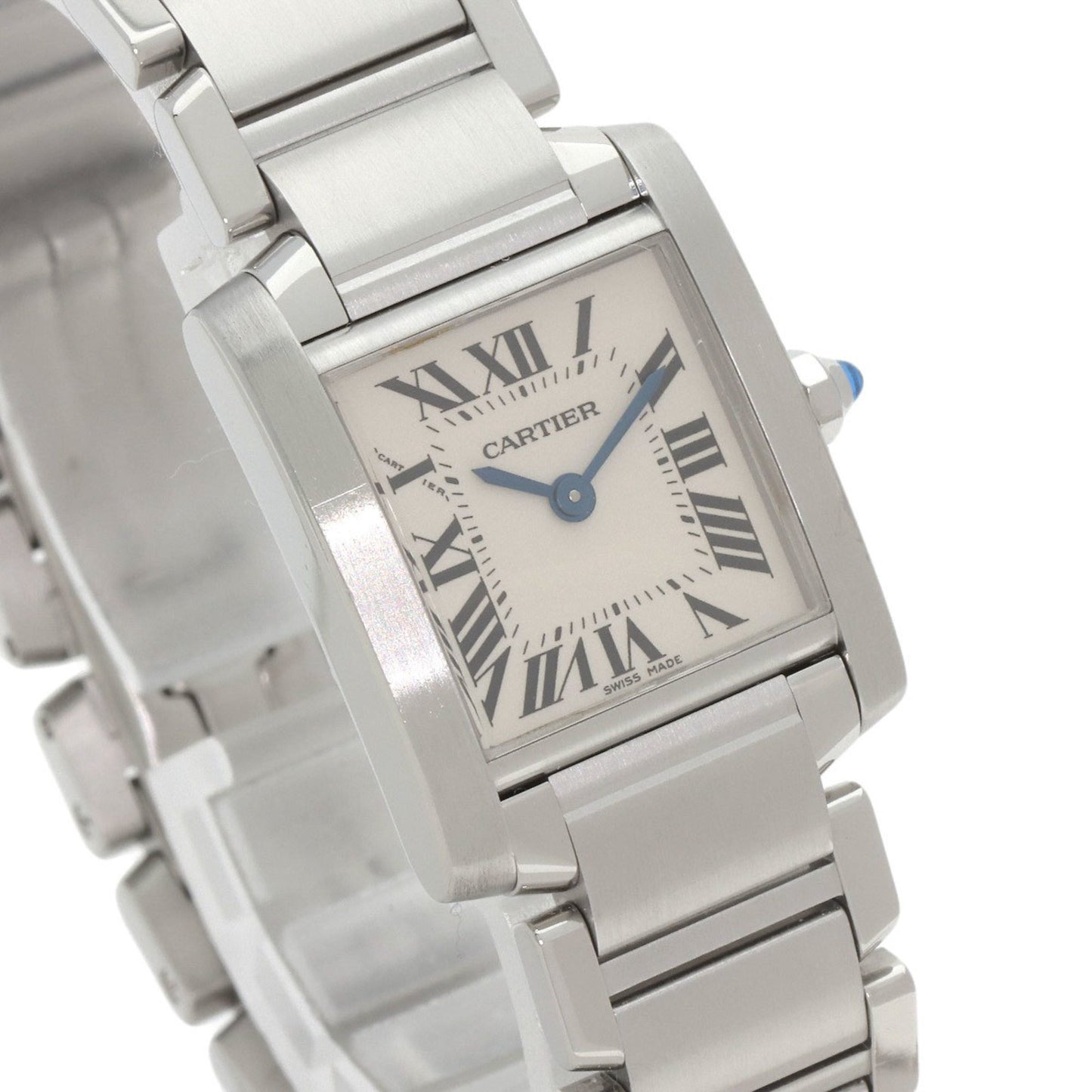 Cartier Tank Franaise W51008Q3 Sm Stainless Steel Watch