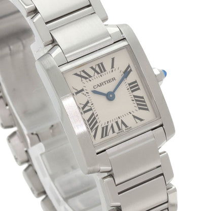 Cartier Tank Franaise W51008Q3 Sm Stainless Steel Watch