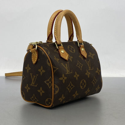 Louis Vuitton Monogram Mini Speedy Handbag M41534 Brown 2-Way Bag