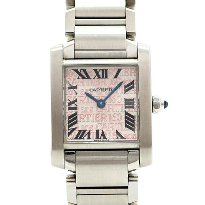 Cartier Tank Franaise Sm W51035Q3 Pink Dial