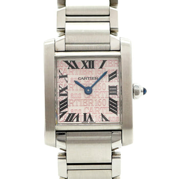 Cartier Tank Franaise Sm W51035Q3 Pink Dial
