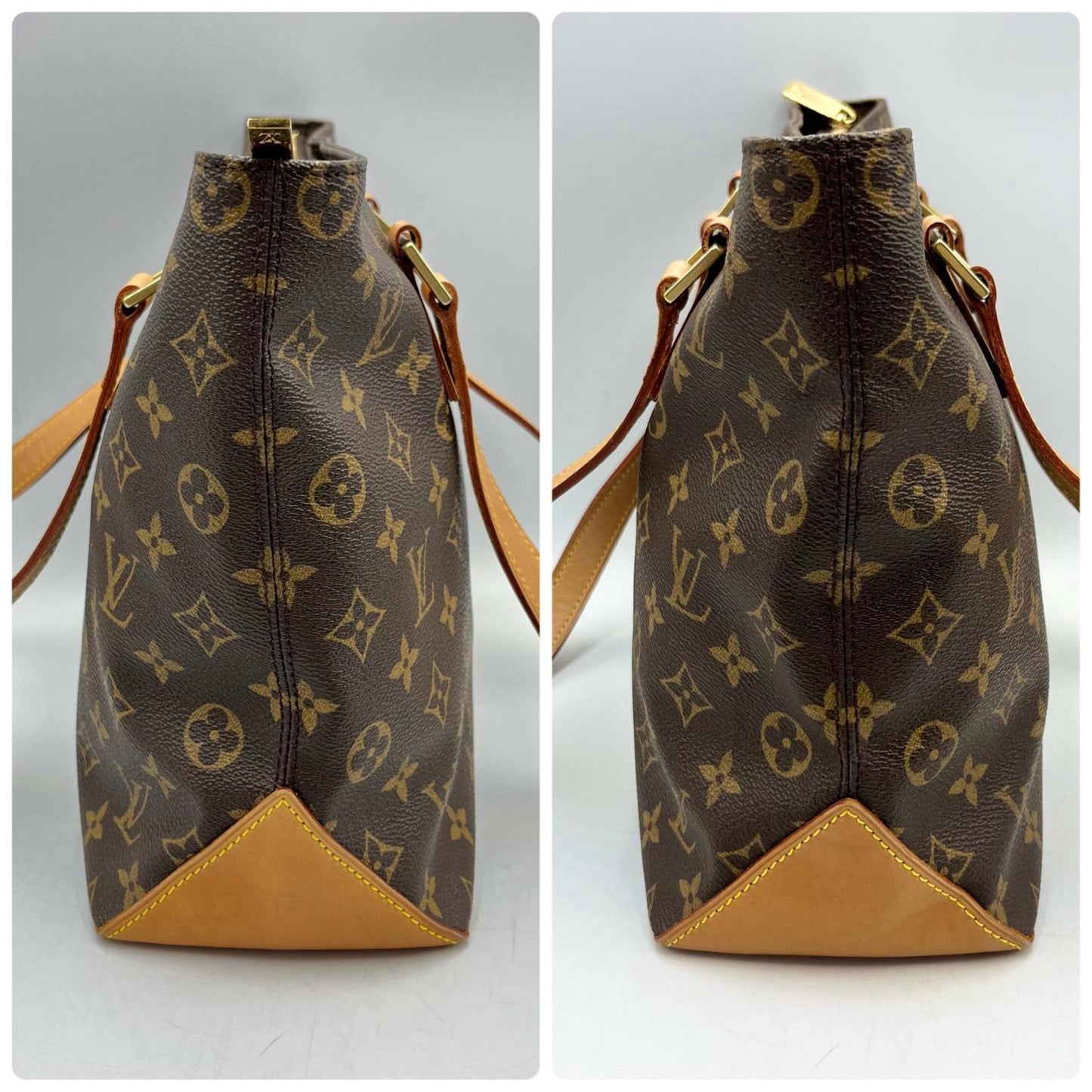 Louis Vuitton Cabas Piano Tote Bag M51148 Monogram Canvas Brown