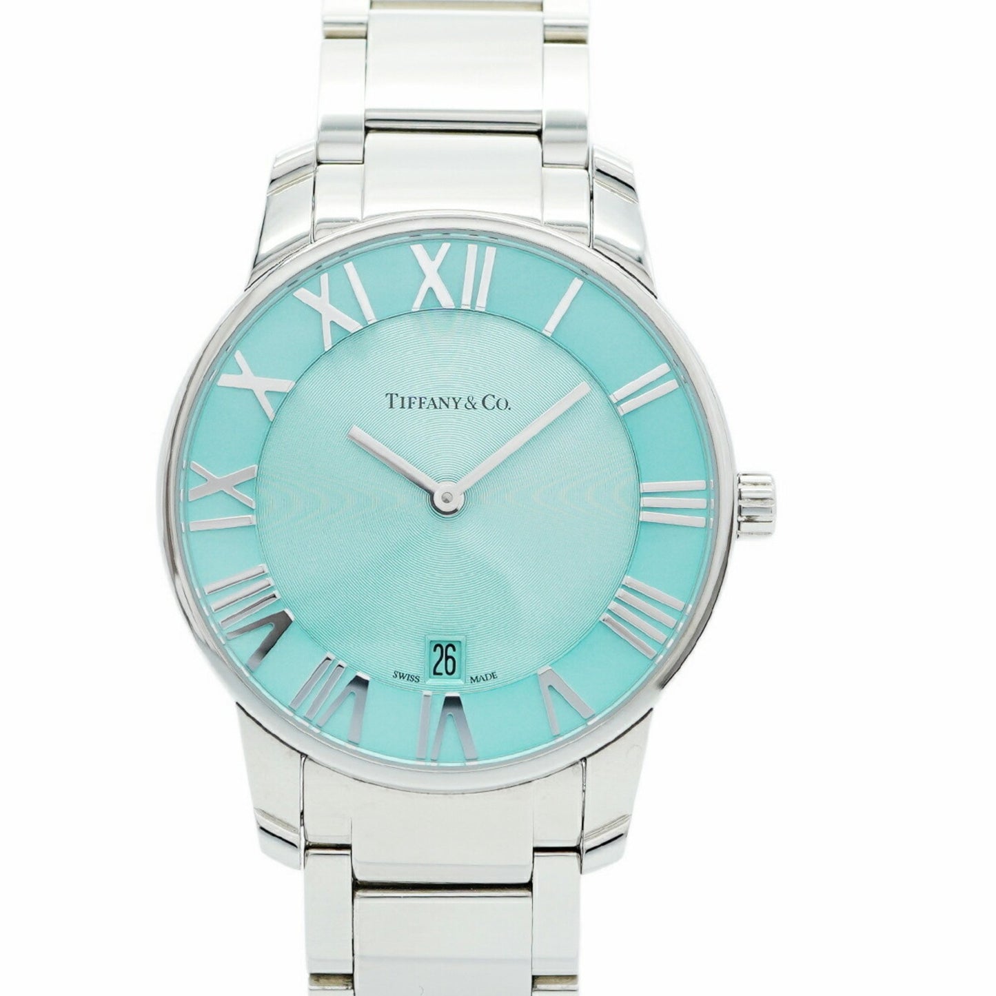 Tiffany Atlas 2-Hand Watch 63452769 Blue Dial