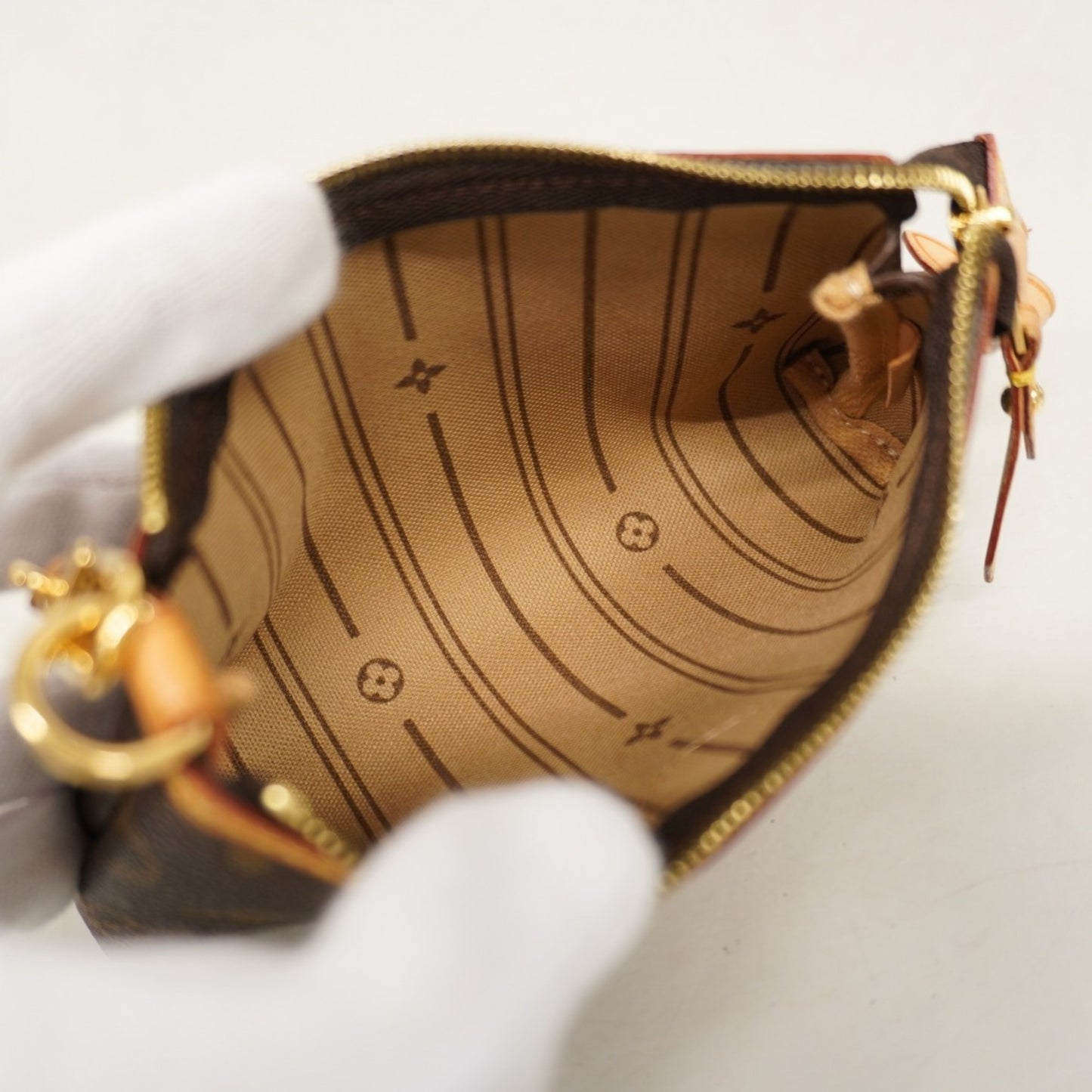 Louis Vuitton Monogram Mini Pochette Delightful M40309 Brown