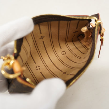 Louis Vuitton Monogram Mini Pochette Delightful M40309 Brown