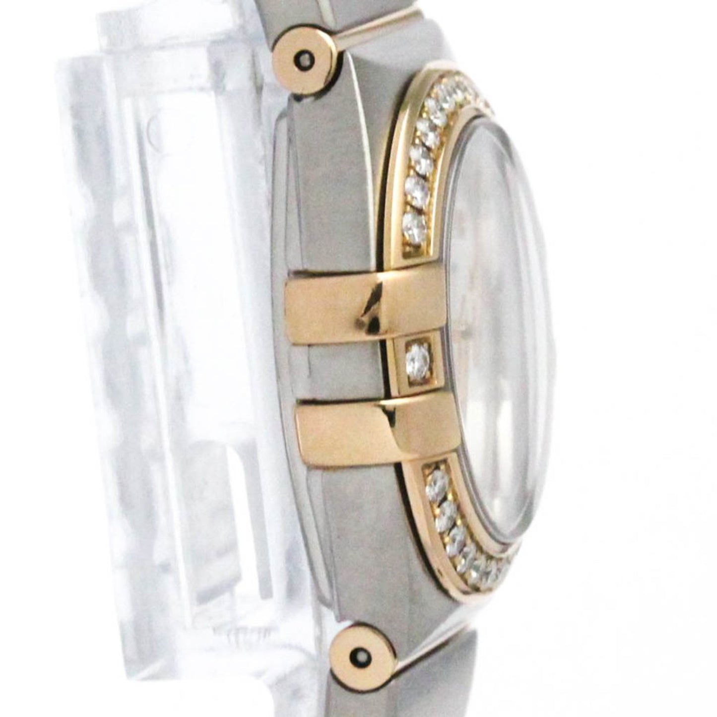 Omega Constellation Brush 18K Rose Gold Steel Watch 123.25.24.60.05.002 Polished