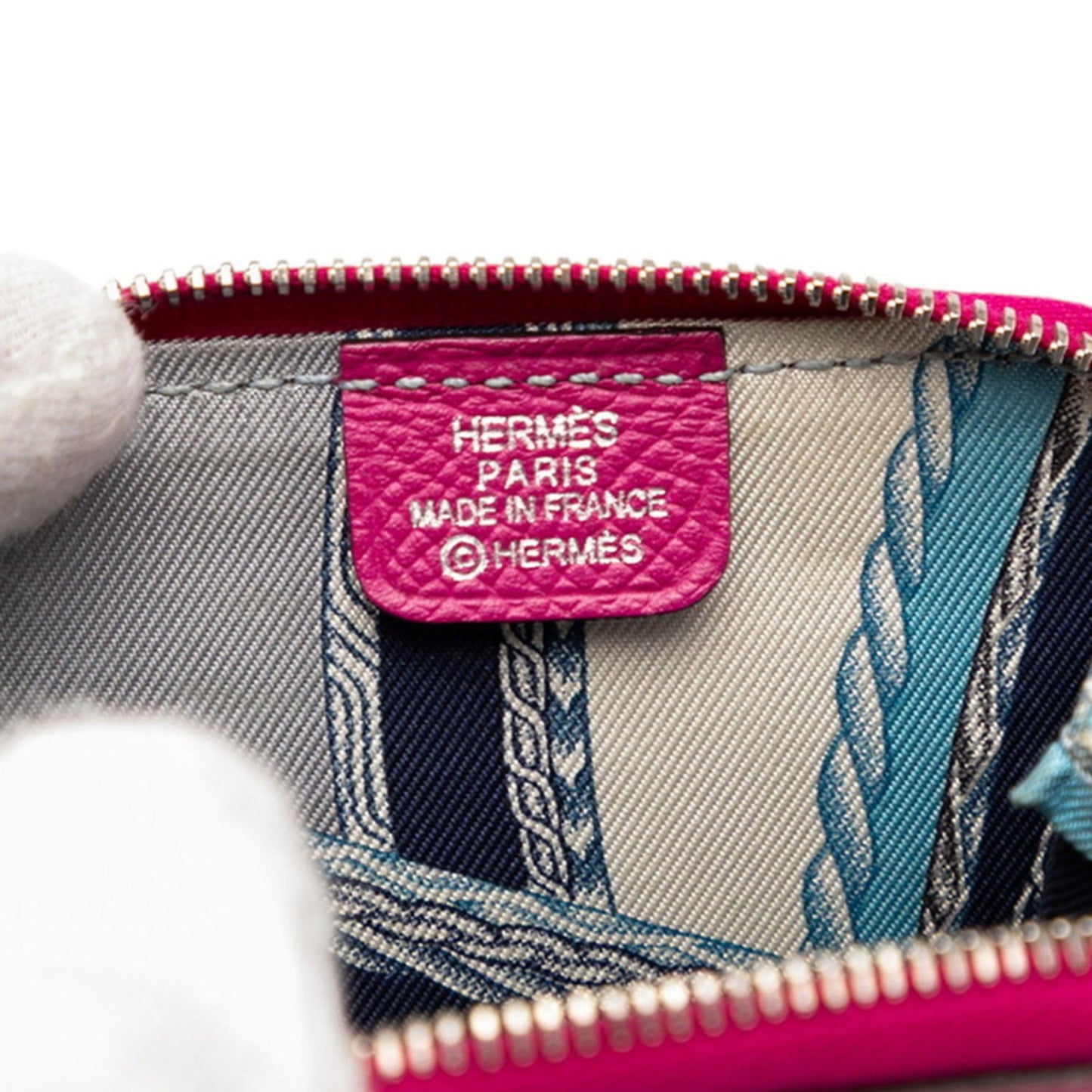 Herms Azap Compact Silk-In Wallet/Coin Case