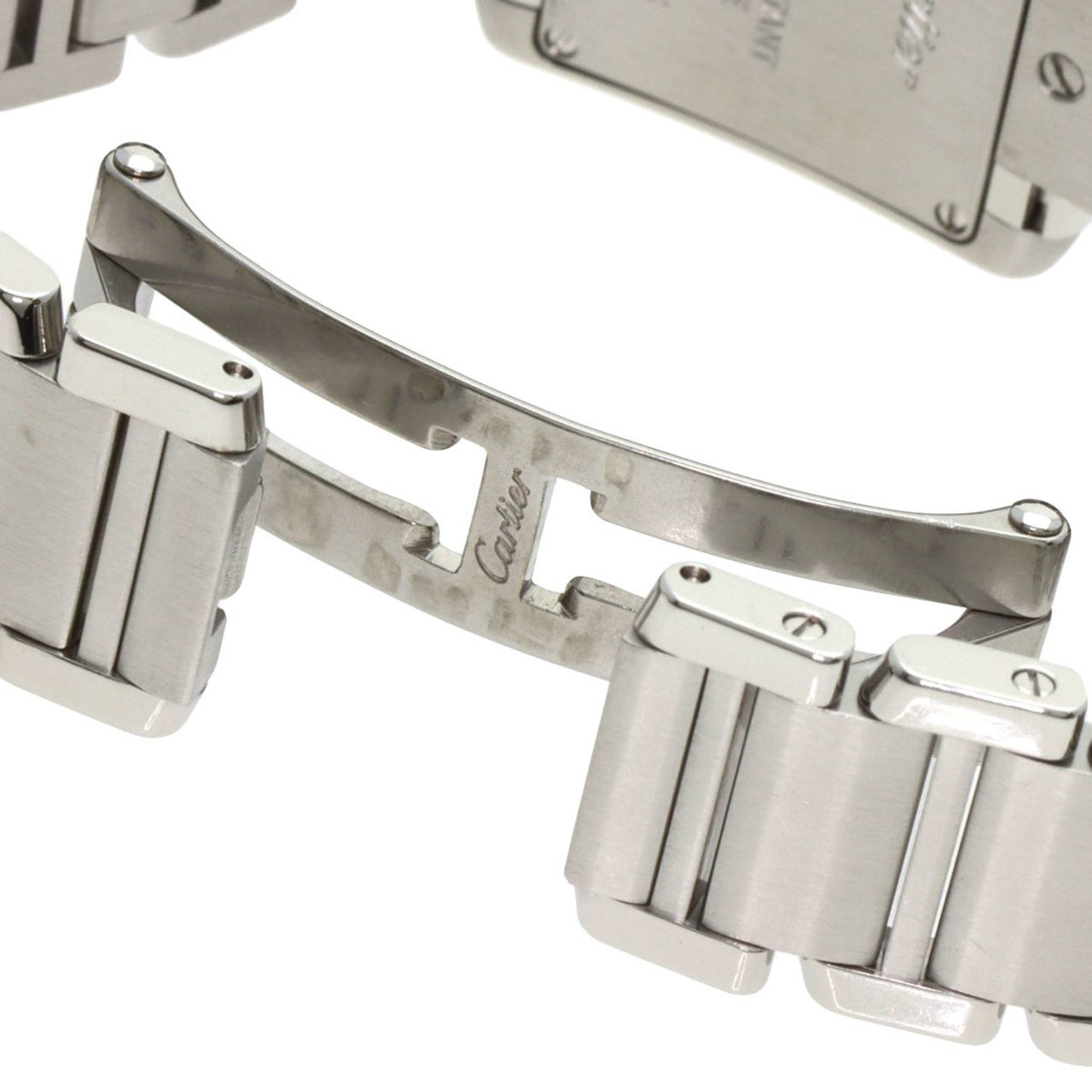 Cartier Tank Franaise W51008Q3 Sm Stainless Steel Watch