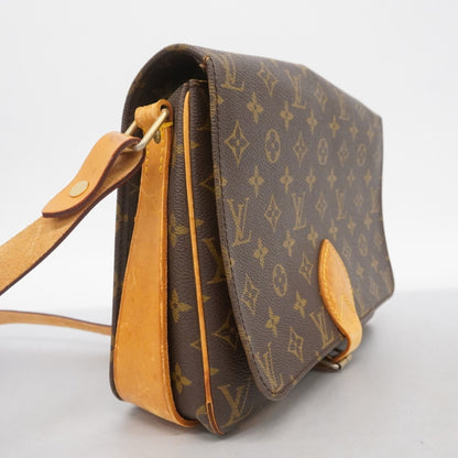 Louis Vuitton Monogram Cartouchiere Gm Shoulder Bag M51252 Brown