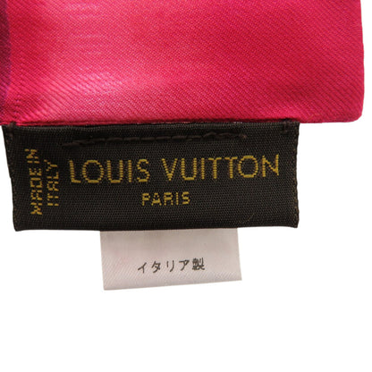 Louis Vuitton Bandeau Summer Ikat Silk Rose Indian Scarf Muffler 0167 Louis Vuitton