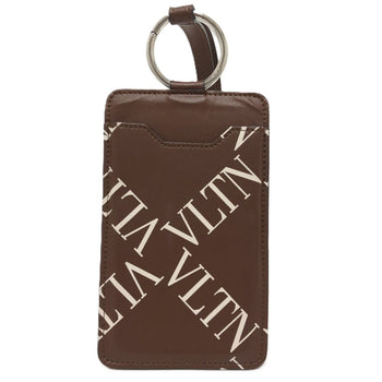 Valentino Valentino Logo All-Over Pattern Strap Smartphone Accessory Neck Shoulder Bag Leather