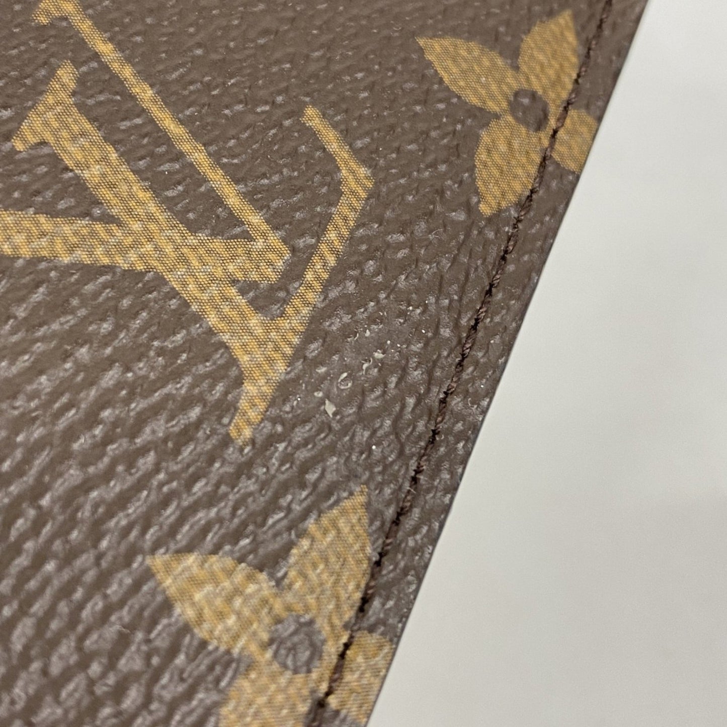 Louis Vuitton Monogram Porte Carte Card Case With Lv Charm