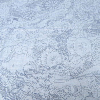 Unused Herms Carr H100 Les As Du Volant Scarf