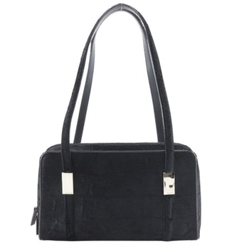 Gucci Old Gucci Tote Bag 000.2296.0528 Pony Black A5 Double