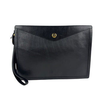 Christian Dior Leather Second Bag Black