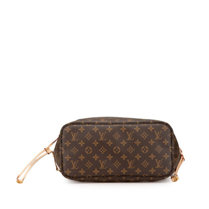 Louis Vuitton Monogram Neverfull Mm Tote Bag M40156 Brown Pvc Leather