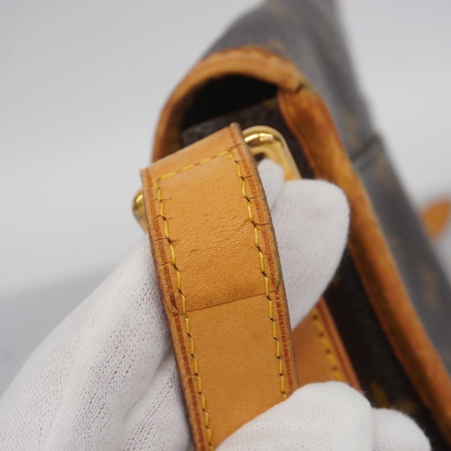 Louis Vuitton Monogram Menilmontant Pm Shoulder Bag M40474 Brown