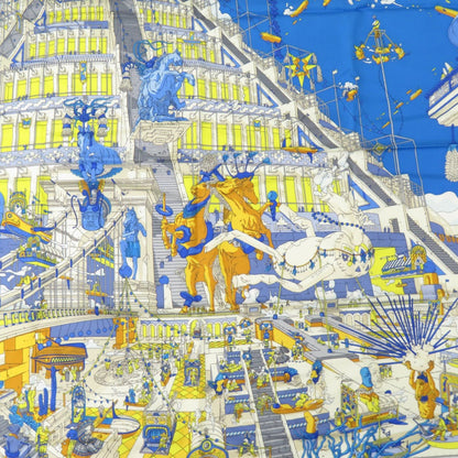 Like New Herms Carr 90 "The Legend Of The Winged Horse" La Legende Du Cheval A Plumes Twill