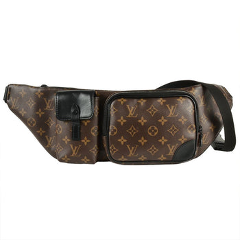 Louis Vuitton Louis Vuitton Monogram Macassar Christopher Bum Bag Body Canvas M45337 Brown Ba3220