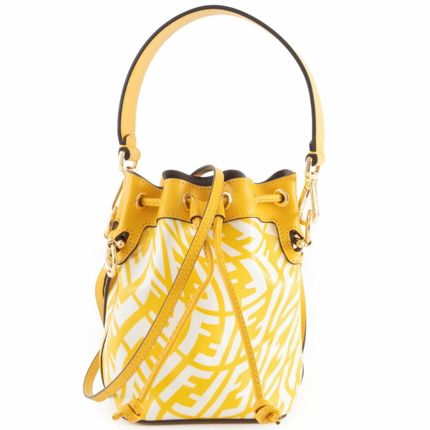 Fendi Mini Montresor Yellow Shoulder Bag Vertigo 8Bs010