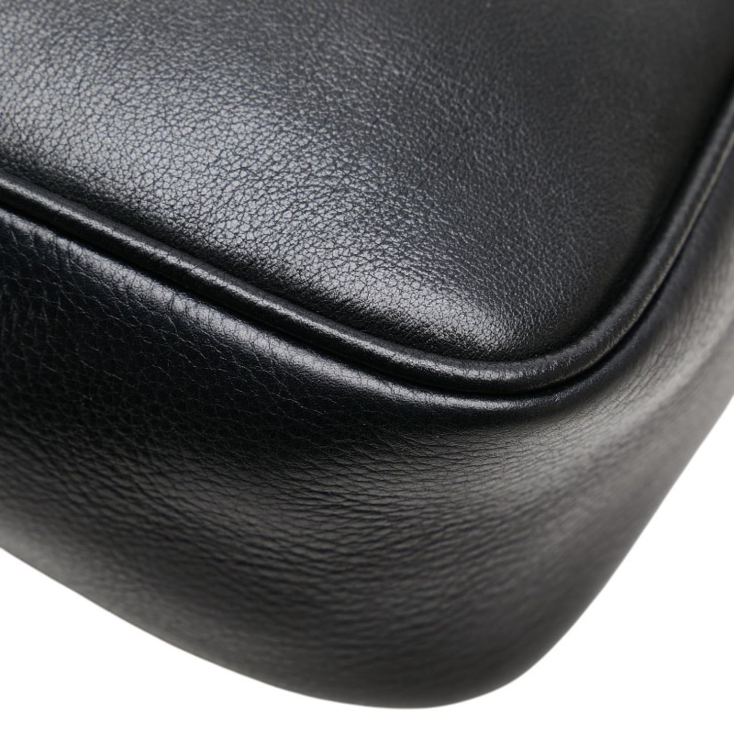 Versace Medusa Clutch Bag/Second Bag In Black Leather