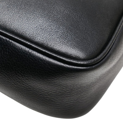 Versace Medusa Clutch Bag/Second Bag In Black Leather