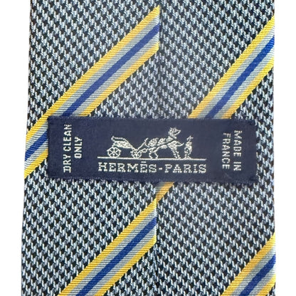 Hermes Regimental Stripe Silk Tie