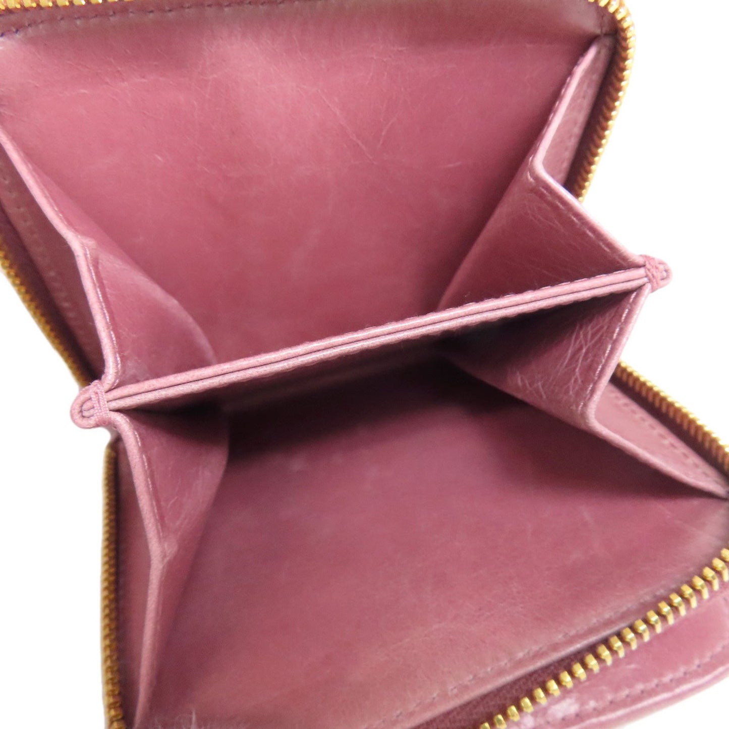 Miu Miu Miu Matelasse Leather Bifold Wallet