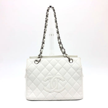 Chanel Chanel Tote Bag Cc Coco Mark Matelasse Chain Shoulder Handbag Caviar Skin