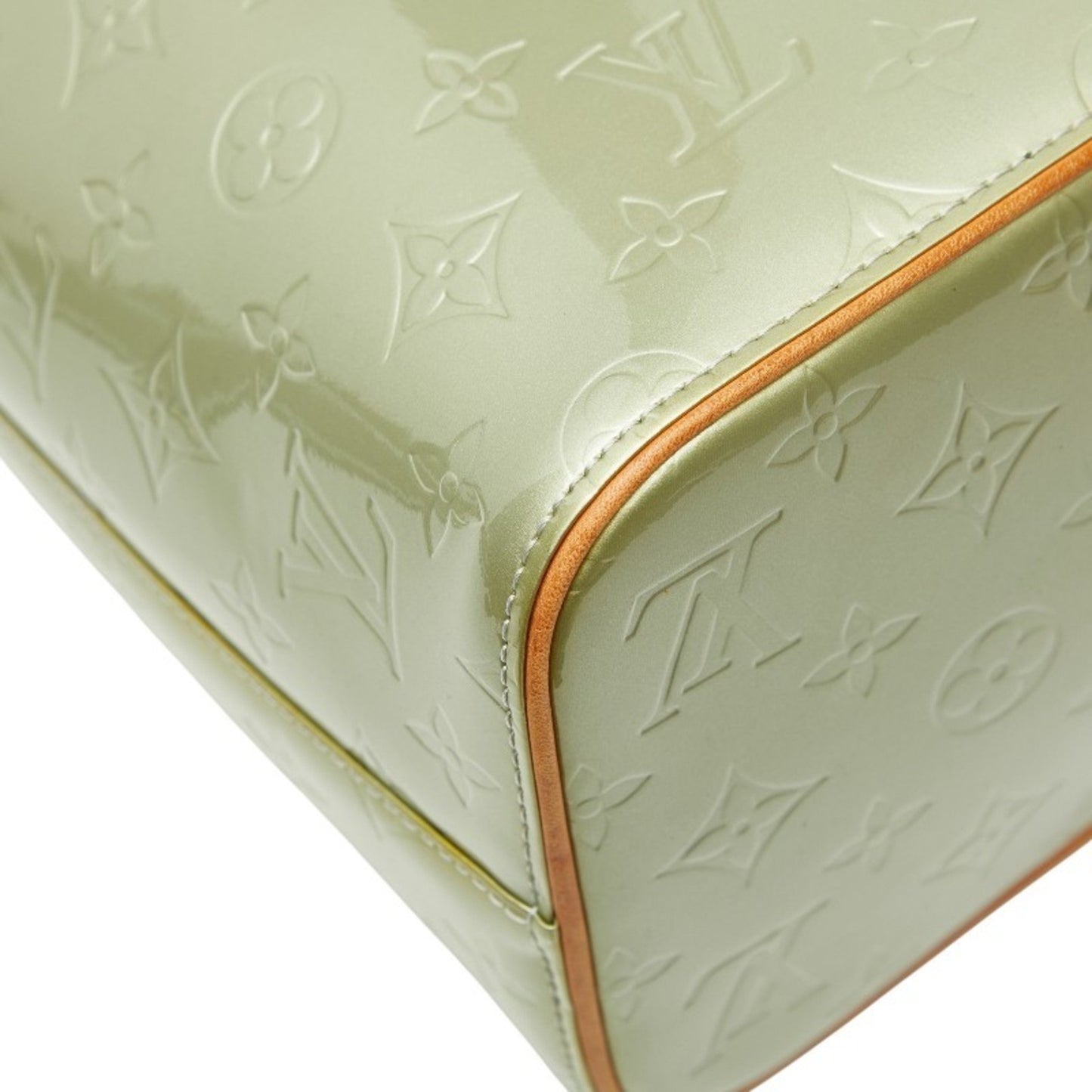 Louis Vuitton Monogram Vernis Houston Tote Bag M91053 Green Patent Leather