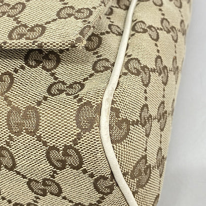 Gucci Gg Canvas Shoulder Bag 146236 Brown Ivory