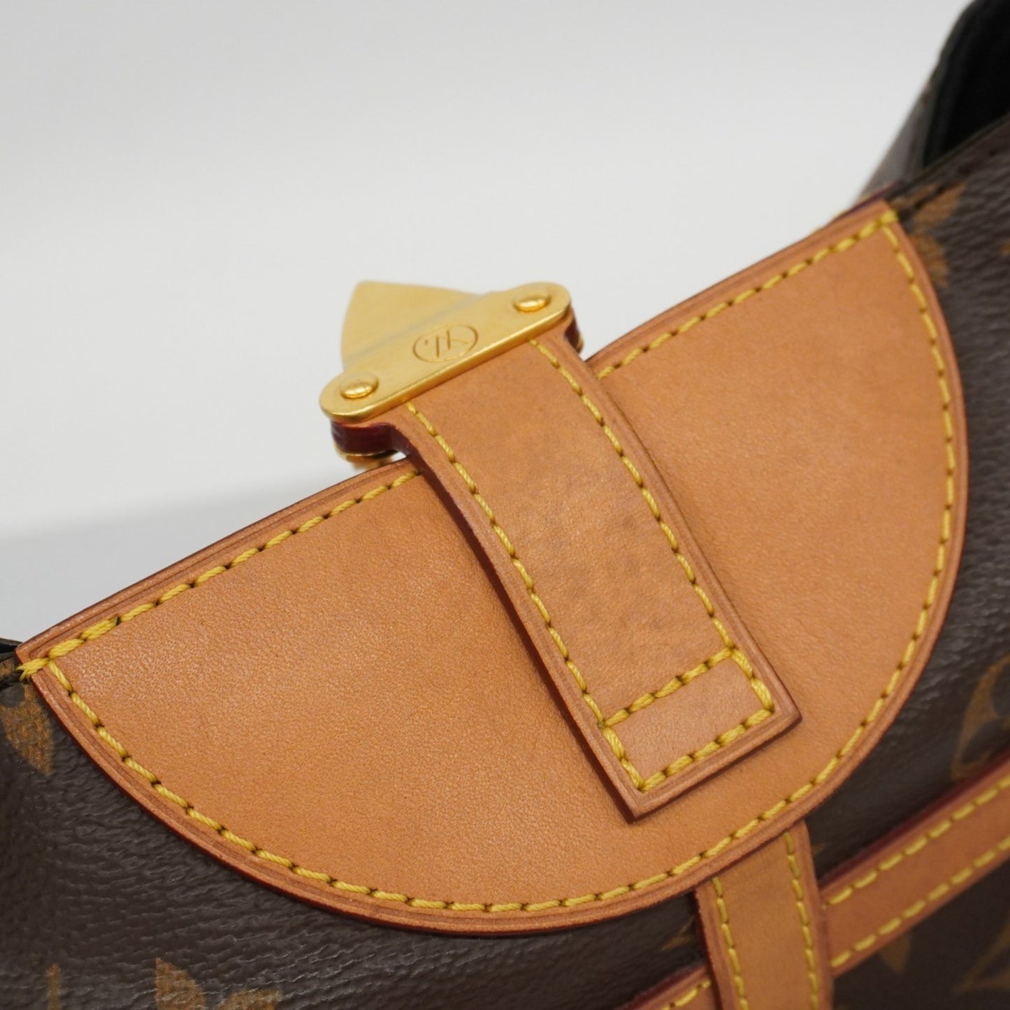 Louis Vuitton Monogram Duffle Bag M43587 Brown 2-Way