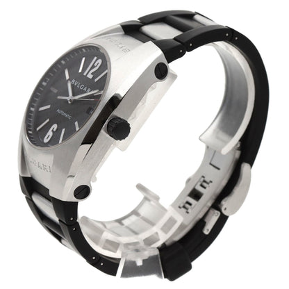 Bvlgari Eg40 Ergon Carbon Watch Stainless Steel Rubber