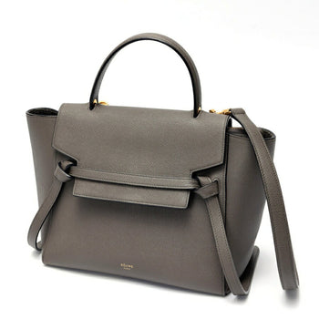 Celine Belt Bag Micro 189153Zva.10Dc 18015 Grained Calfskin Grey S-158435