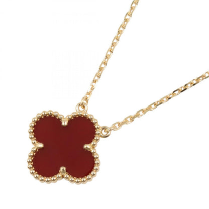 Van Cleef & Arpels Vintage Alhambra Necklace With Carnelian