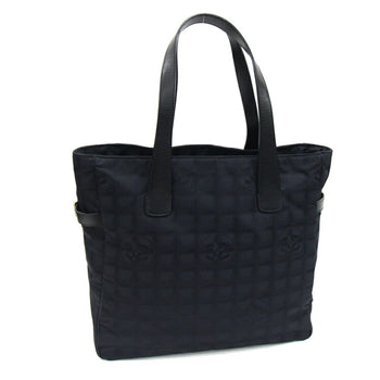 Chanel Tote Bag New Travel Line Gm A15825 Black Nylon Leather Coco Mark