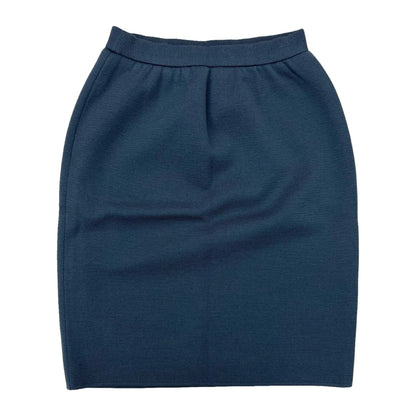 Yves Saint Laurent Vintage All-Over Print Wool Knit Skirt Set