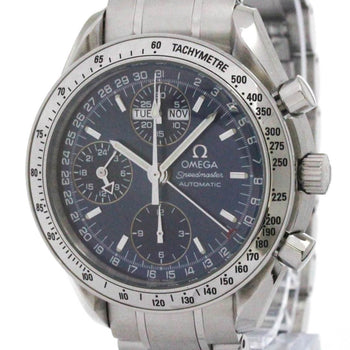 Omega Speedmaster Triple Date Steel Automatic Watch 3523.80 Polished