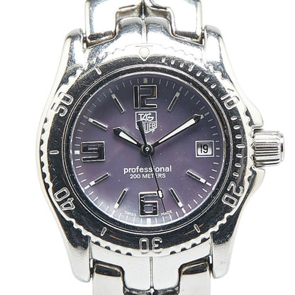 Tag Heuer Link Watch Wt141B Quartz Purple Dial Stainless Steel