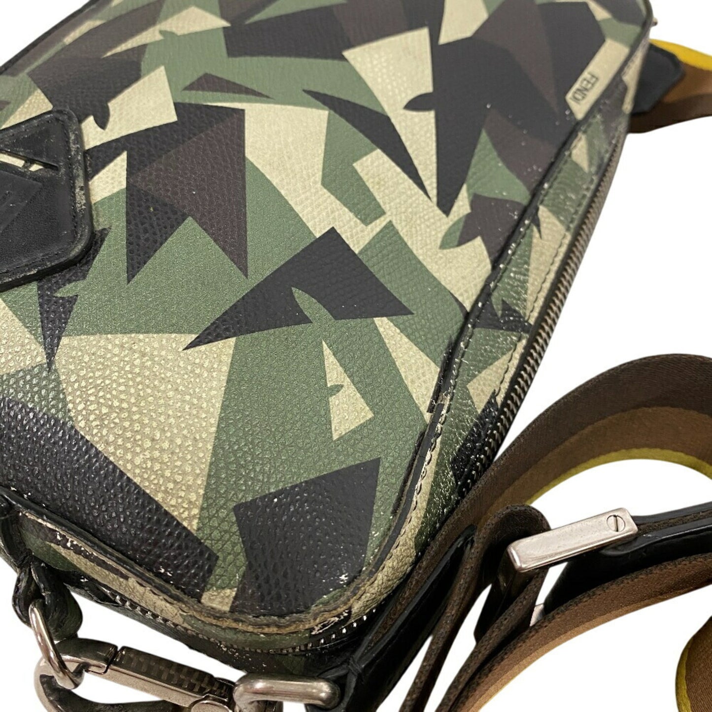 Fendi 7M0286 Camera Case Camouflage Shoulder Bag Green