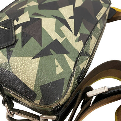 Fendi 7M0286 Camera Case Camouflage Shoulder Bag Green