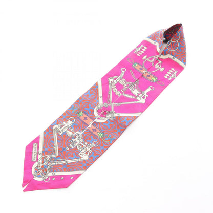 Hermes Herms Mors Et Gourmettes Remix Twilly Silk Scarf