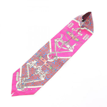 Hermes Herms Mors Et Gourmettes Remix Twilly Silk Scarf