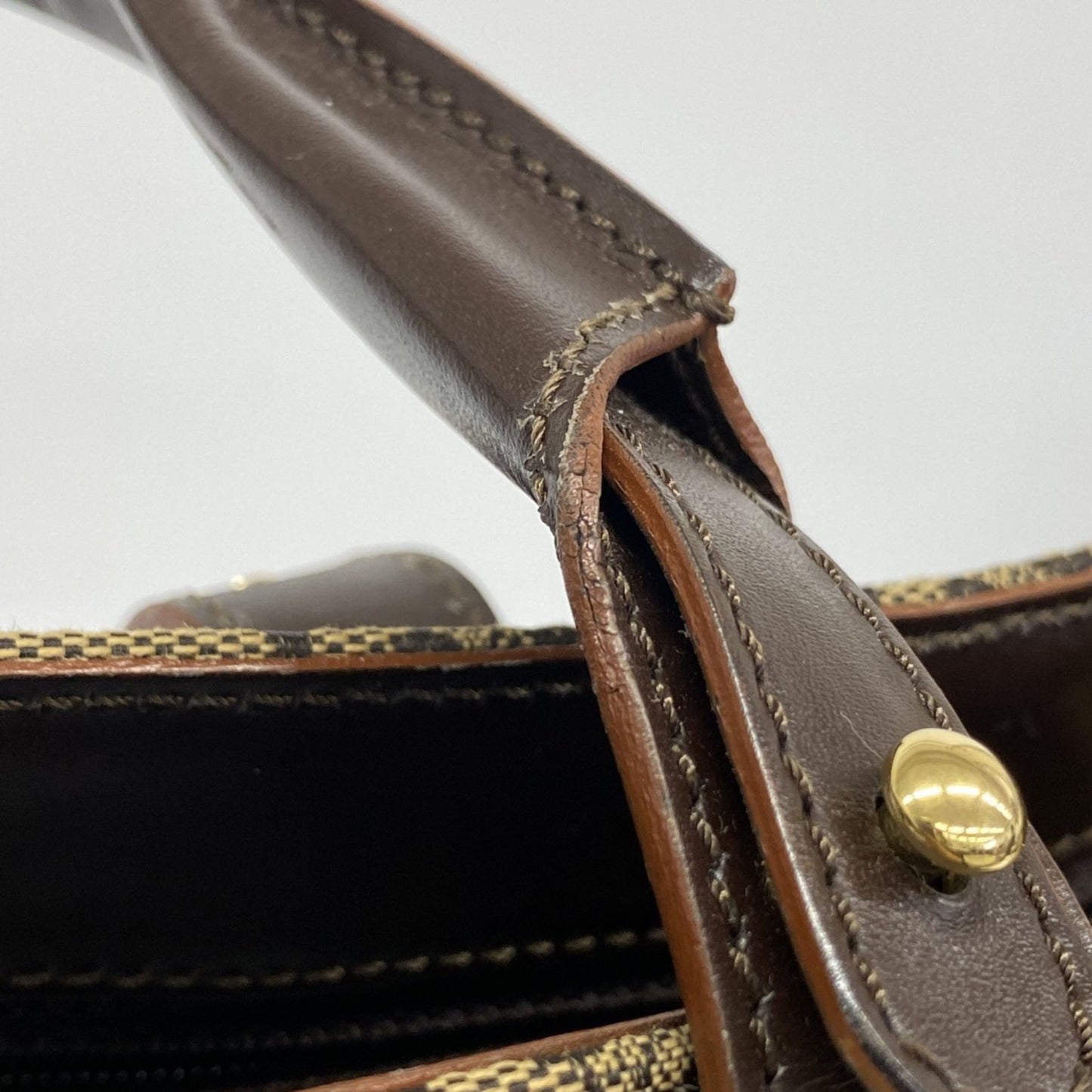 Celine Tote Bag C Macadam Canvas Beige Brown