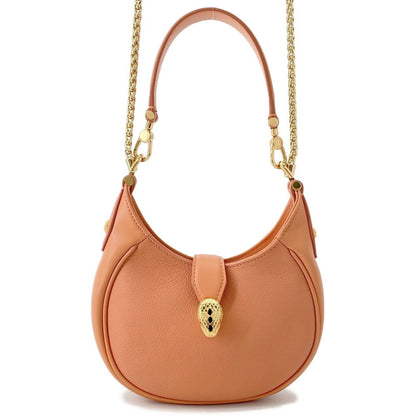 Bvlgari Serpenti Ellipse Handbag In Calfskin Leather