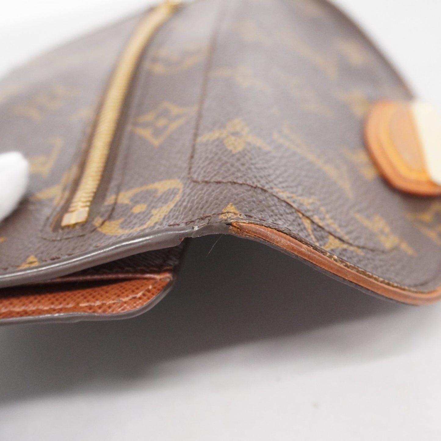 Louis Vuitton Monogram Portefeuilles Tri-Fold Long Wallet M60123 Brown